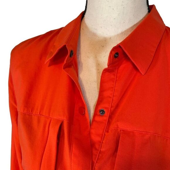 Mountain Hardwear Gorpcore Outdoor Fishing Hiking Long Sleeve Shirt Orange - Picture 4 of 14